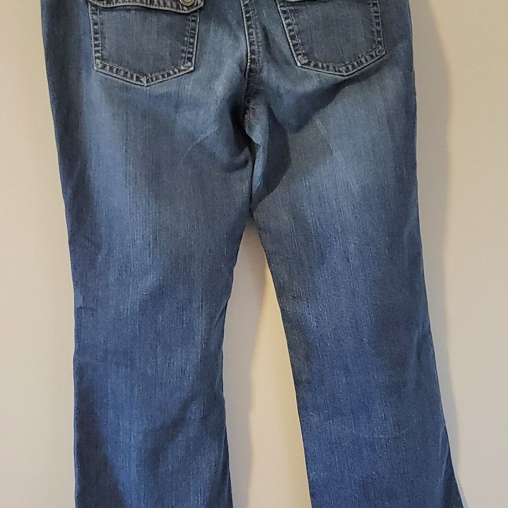 Ann Taylor Classic Blue Wide Leg Jeans - Picture 4 of 9